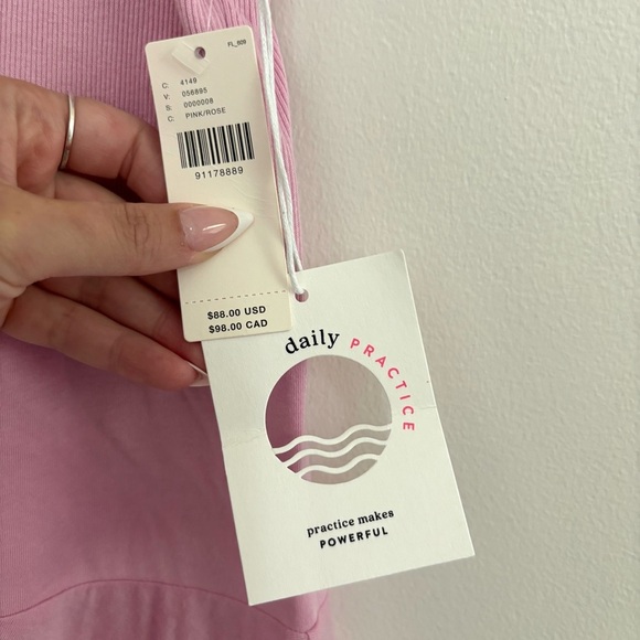 Daily Practice by Anthropologie Half Pipe Mini Dress Sz XS in Pink NWT - Picture 5 of 7